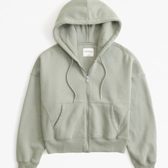 Abercrombie & Fitch - Essential Ribbed Sunday Hooded Full-Zip - L - Picture 1 of 3